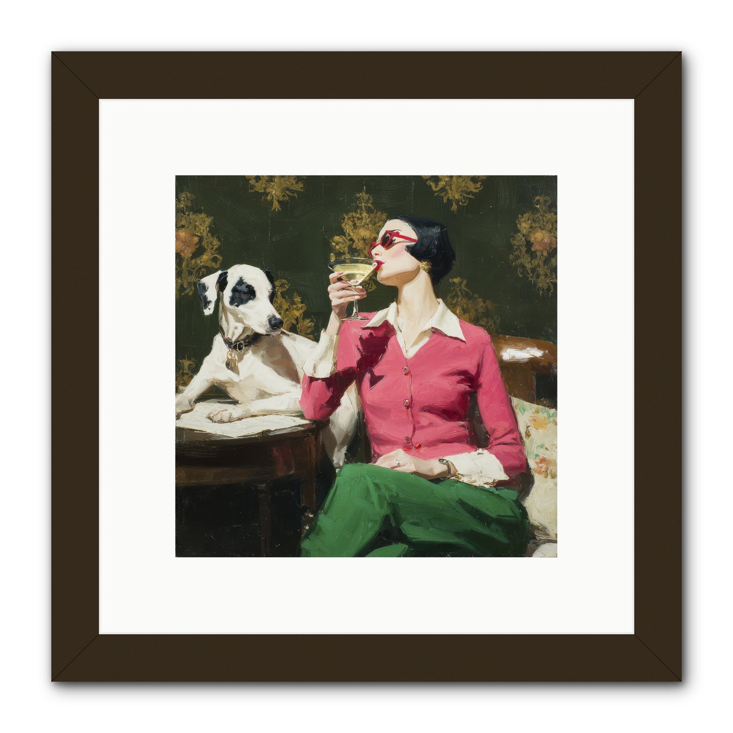 When Magnolias Bloomed -- Framed Print - Black 10x10
