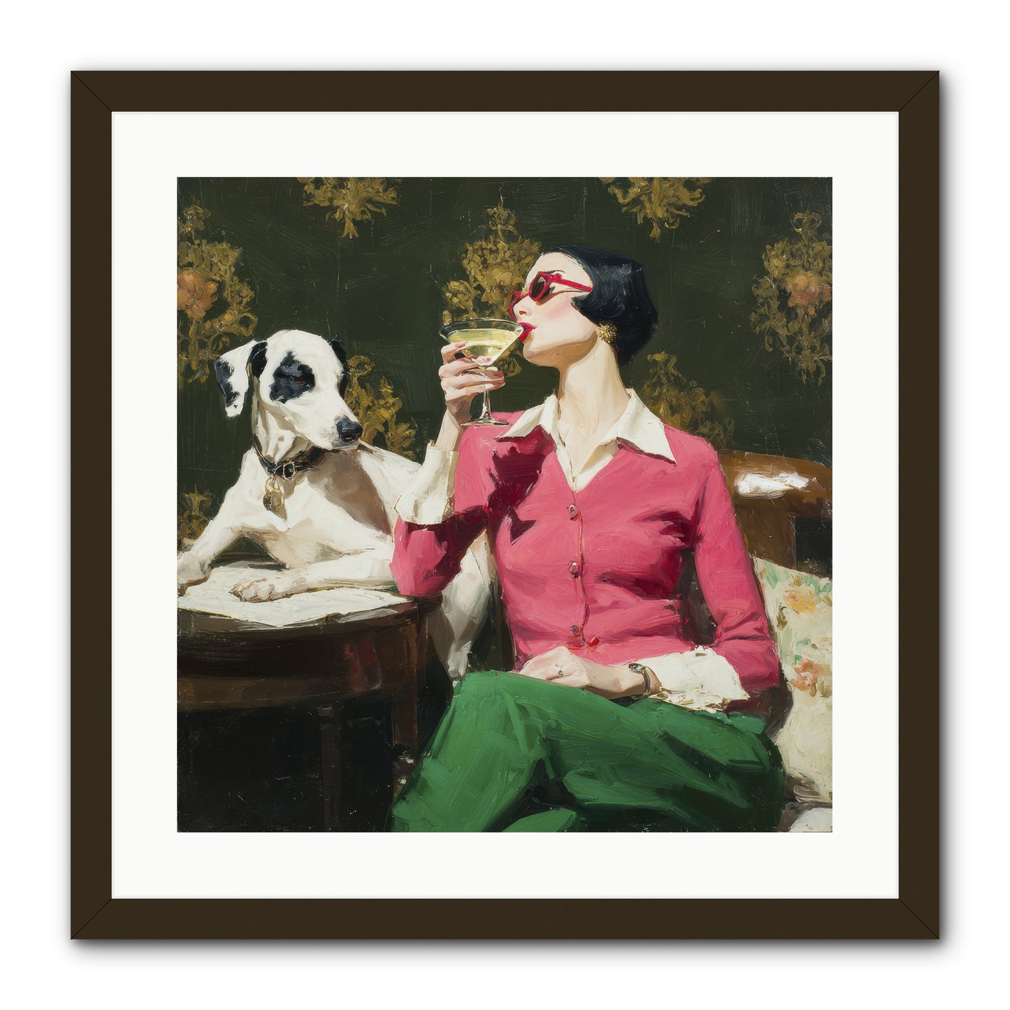 When Magnolias Bloomed -- Framed Print - Black 20x20
