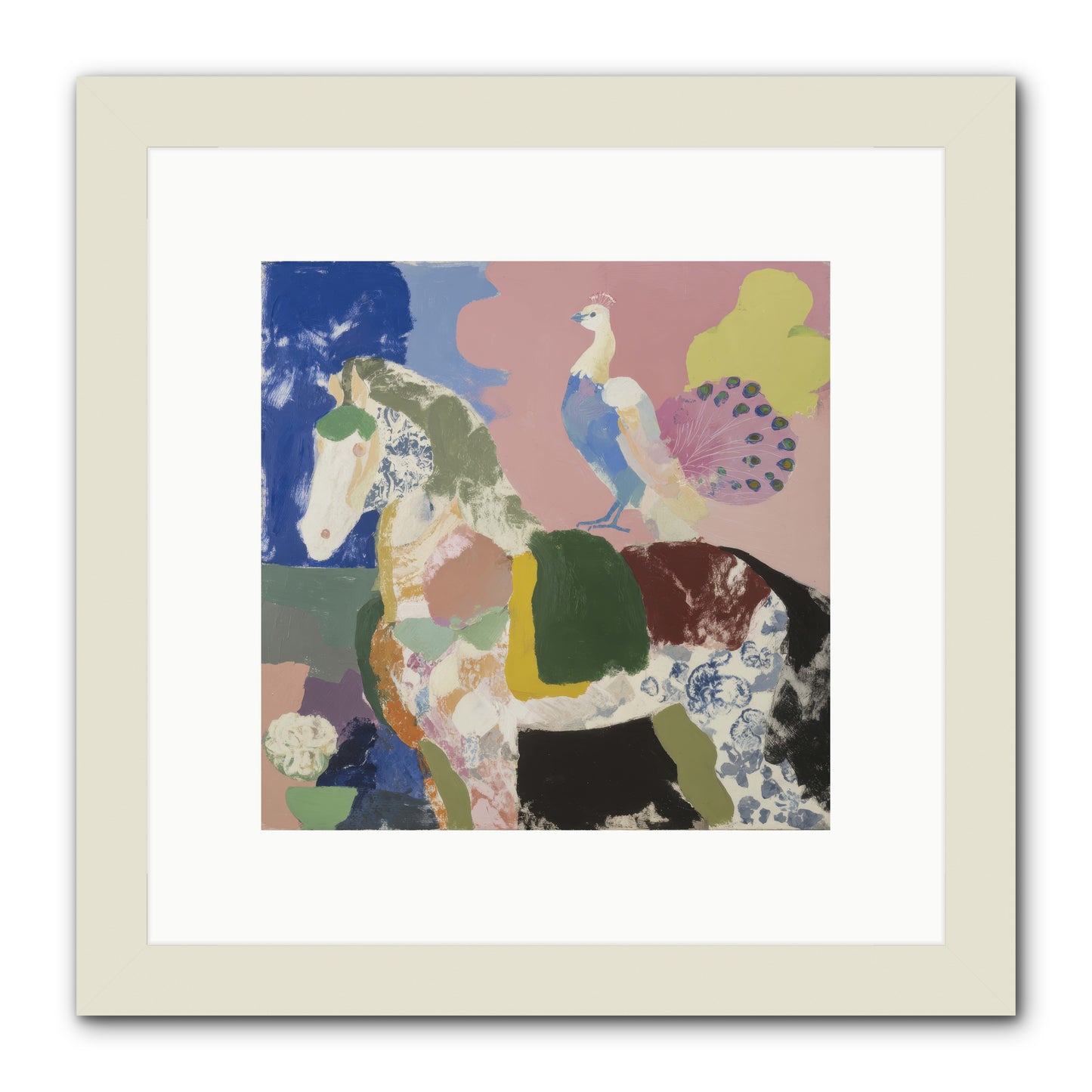 When Opposites Became Poetry -- Framed Print - White 10x10