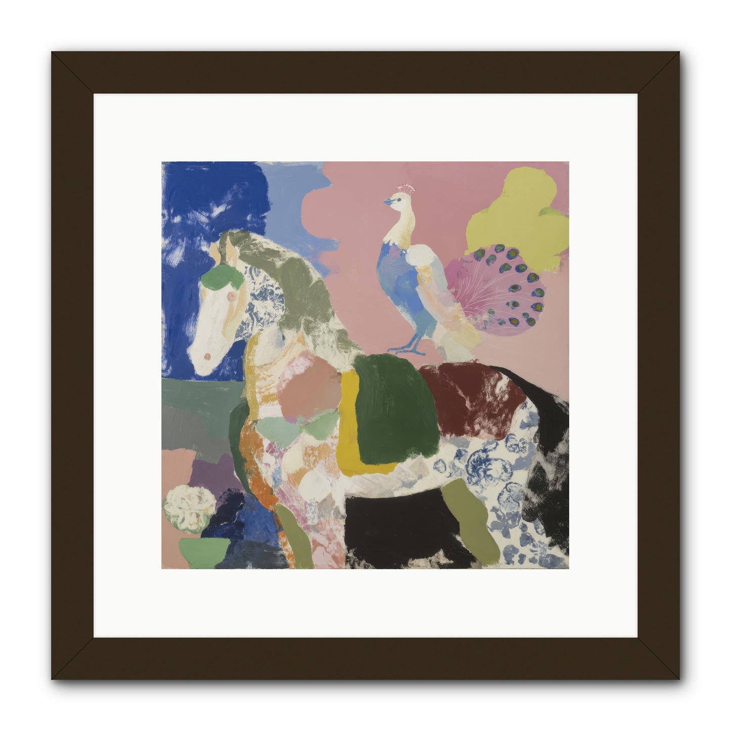 When Opposites Became Poetry -- Framed Print - Black 12x12