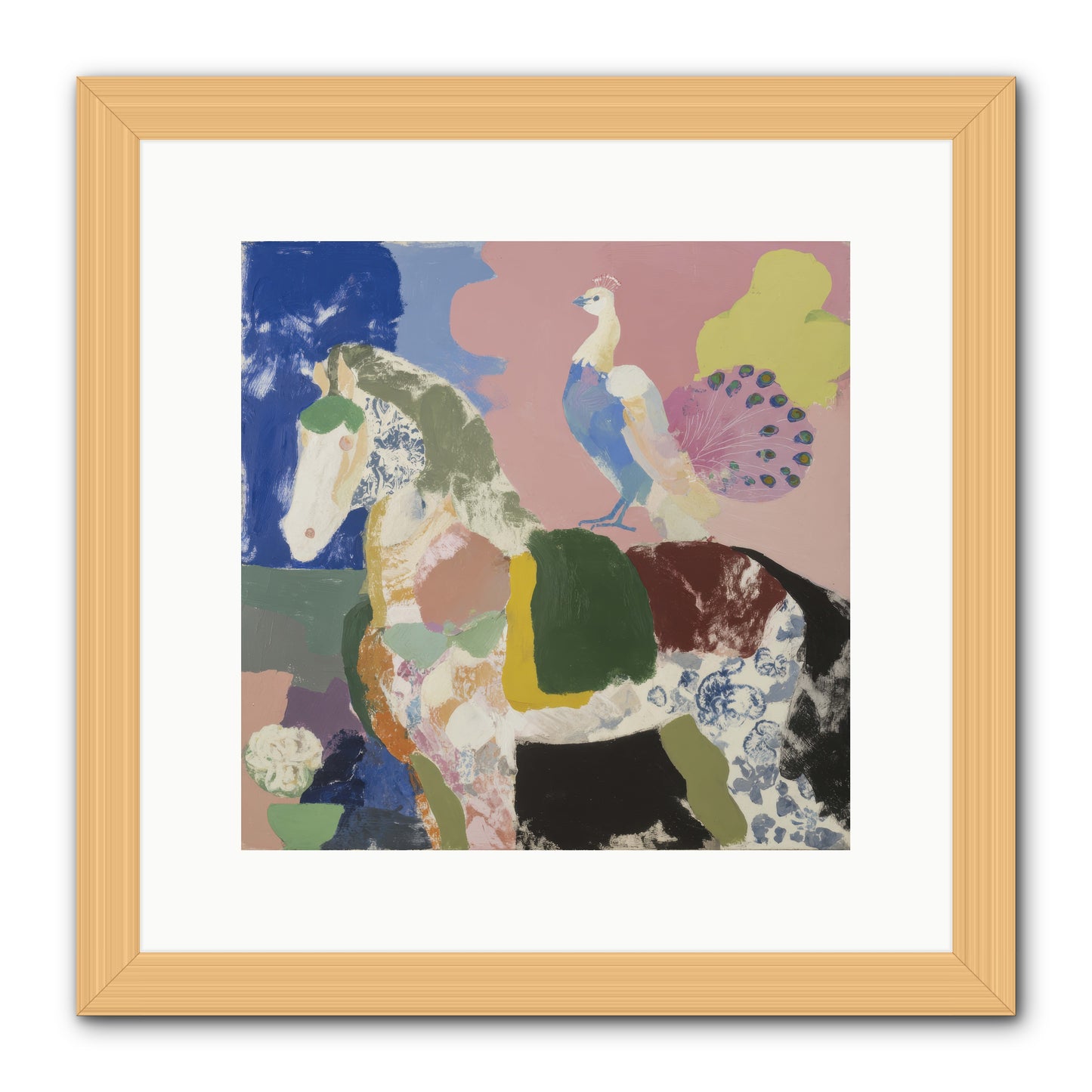 When Opposites Became Poetry -- Framed Print - Natural 12x12