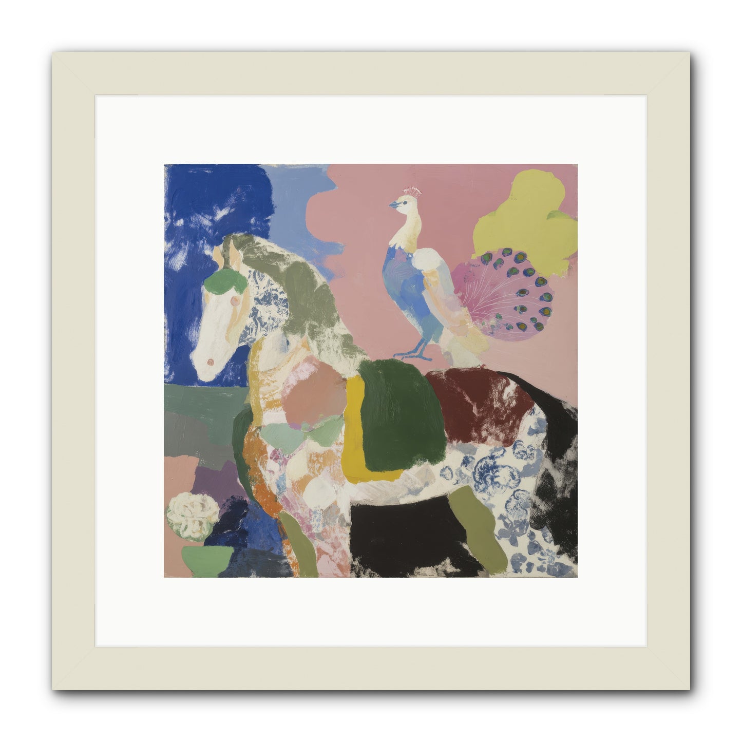 When Opposites Became Poetry -- Framed Print - White 12x12