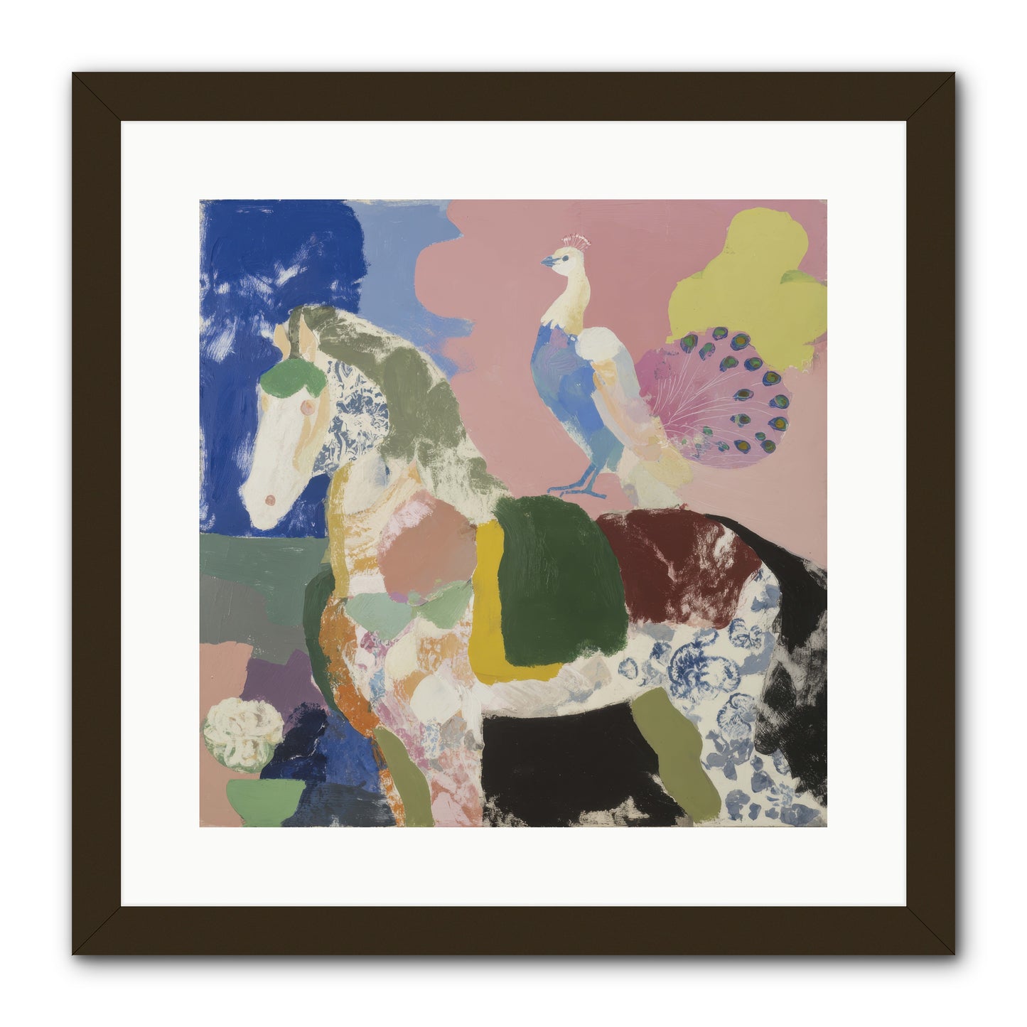 When Opposites Became Poetry -- Framed Print - Black 16x16