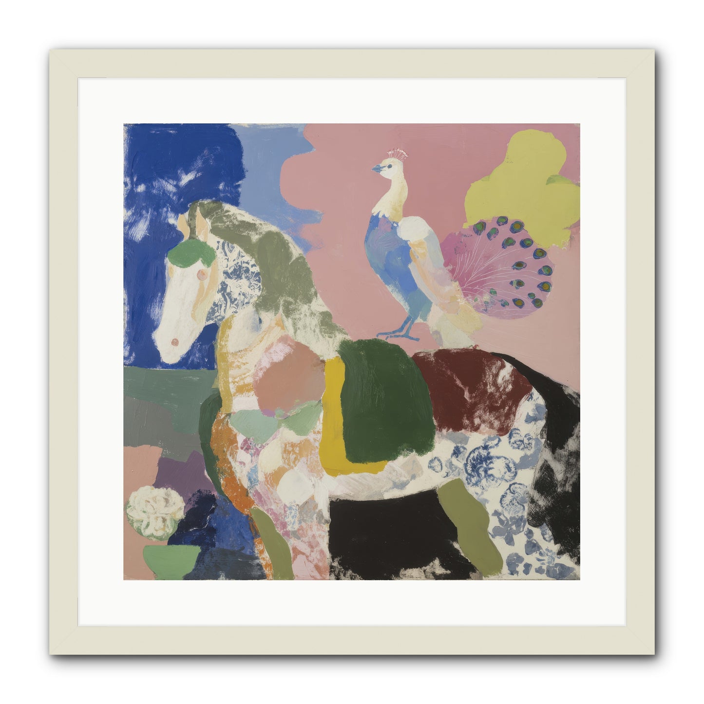 When Opposites Became Poetry -- Framed Print - White 20x20