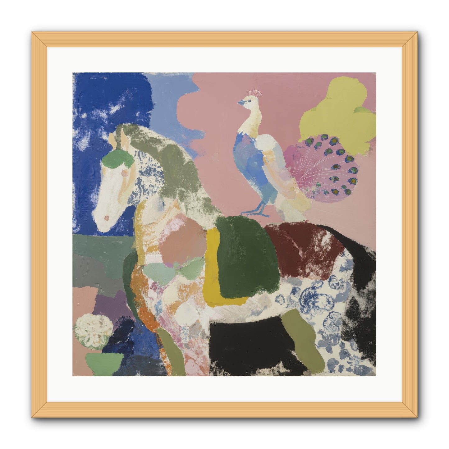 When Opposites Became Poetry -- Framed Print - Natural 24x24