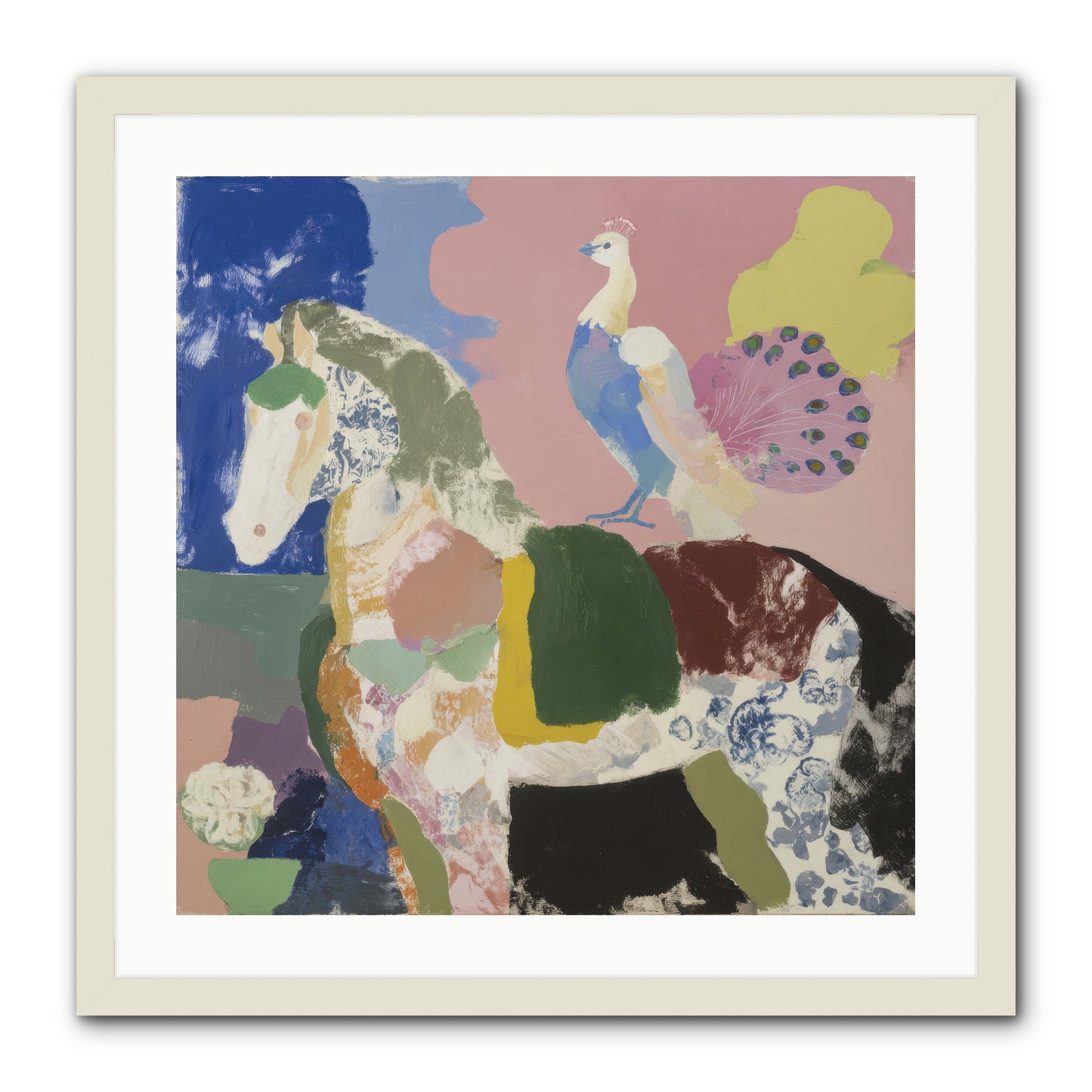 When Opposites Became Poetry -- Framed Print - White 24x24