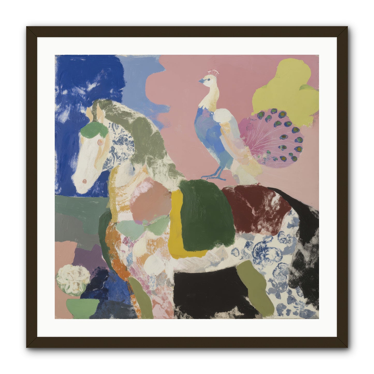 When Opposites Became Poetry -- Framed Print - Black 30x30