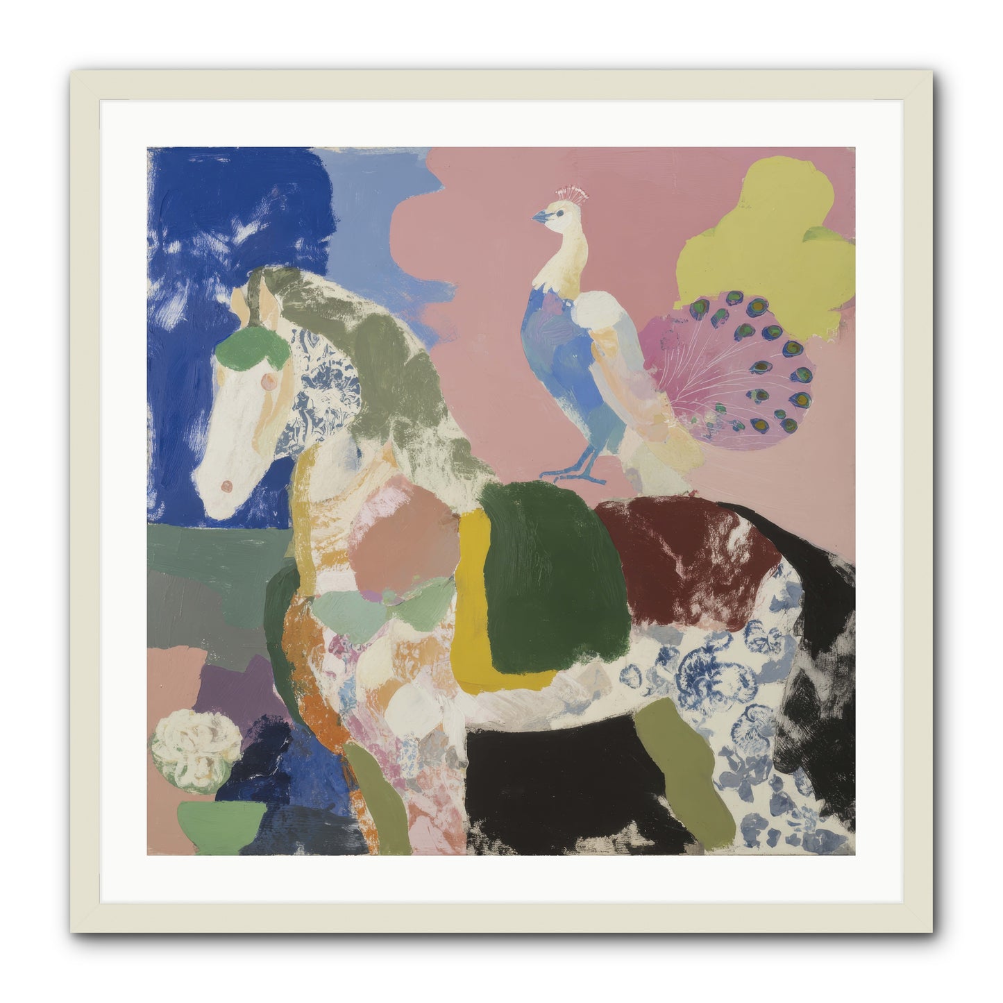 When Opposites Became Poetry -- Framed Print - White 30x30