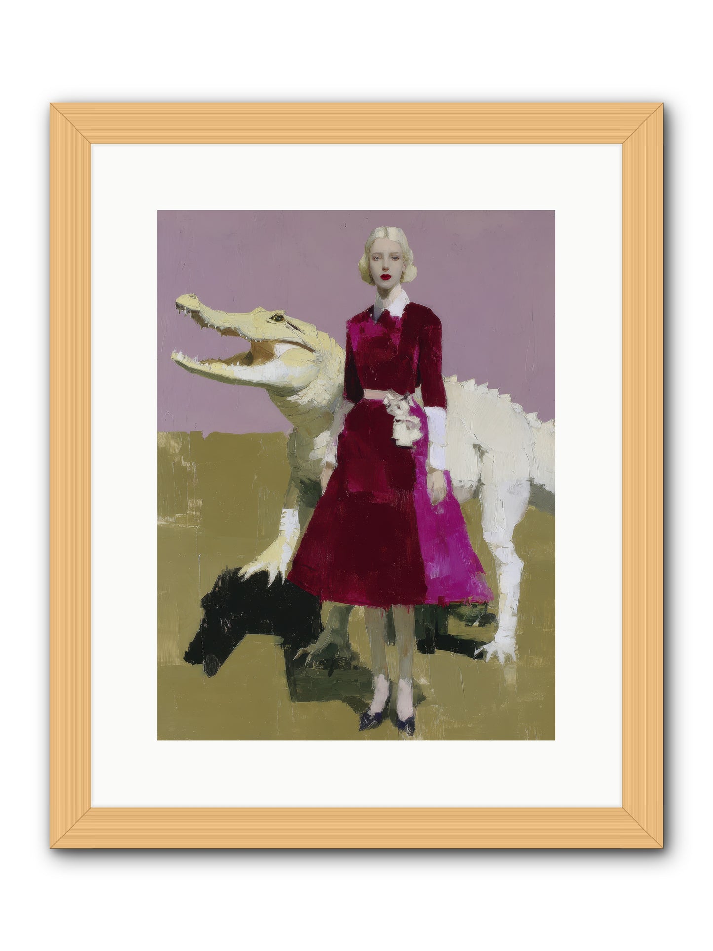 When Pearls Were Borrowed -- Framed Print - Natural 12x16