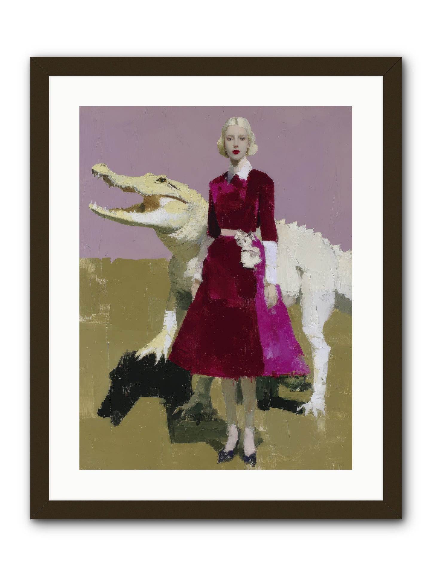 When Pearls Were Borrowed -- Framed Print - Black 18x24