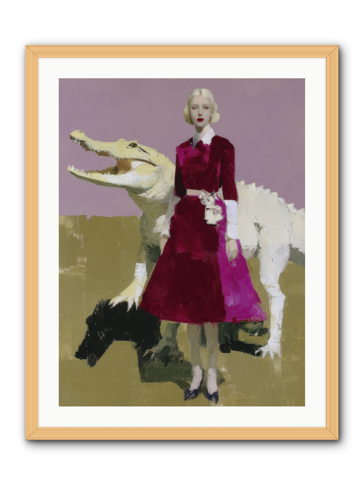 When Pearls Were Borrowed -- Framed Print - Natural 24x32