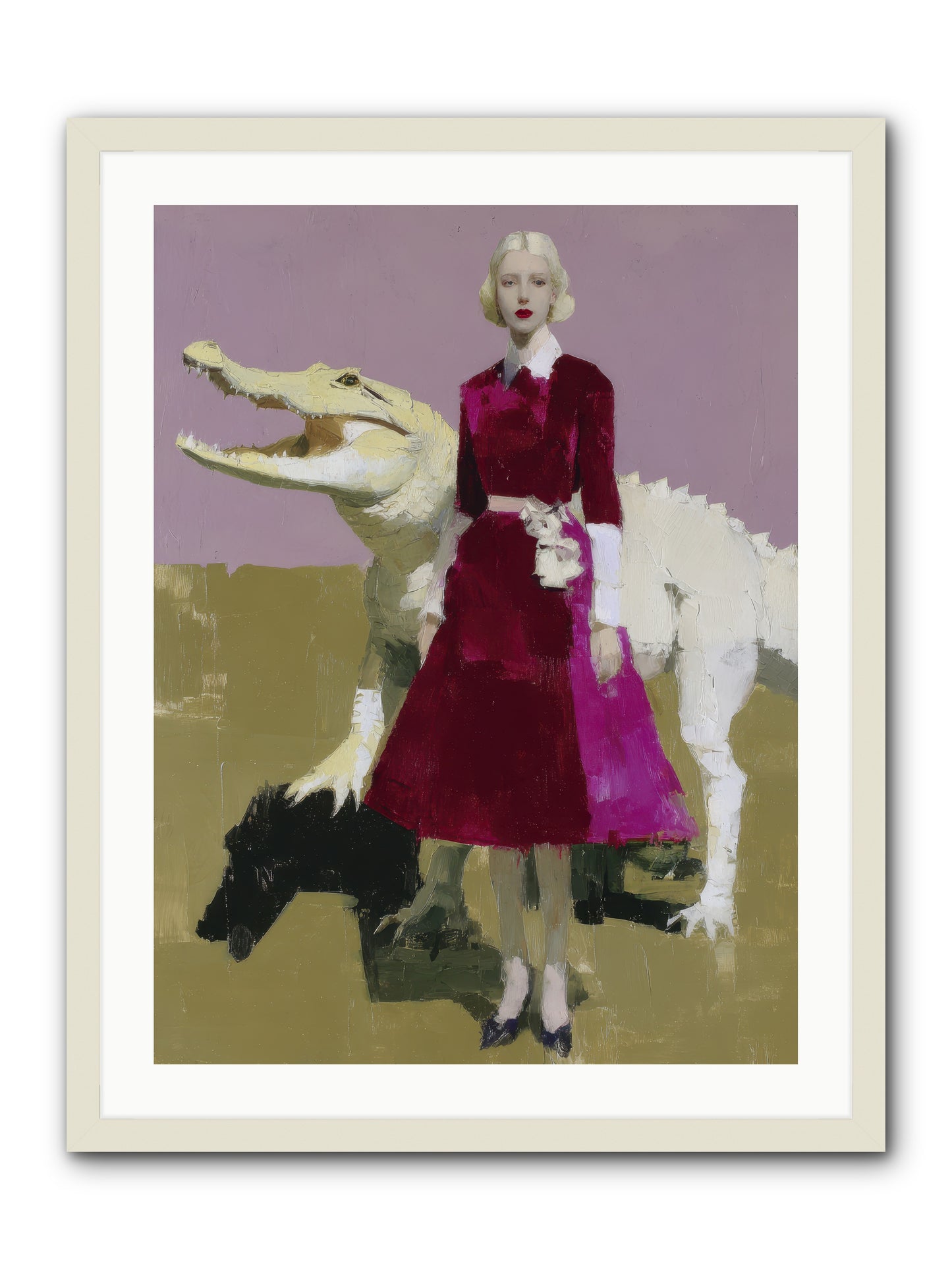 When Pearls Were Borrowed -- Framed Print - White 24x32