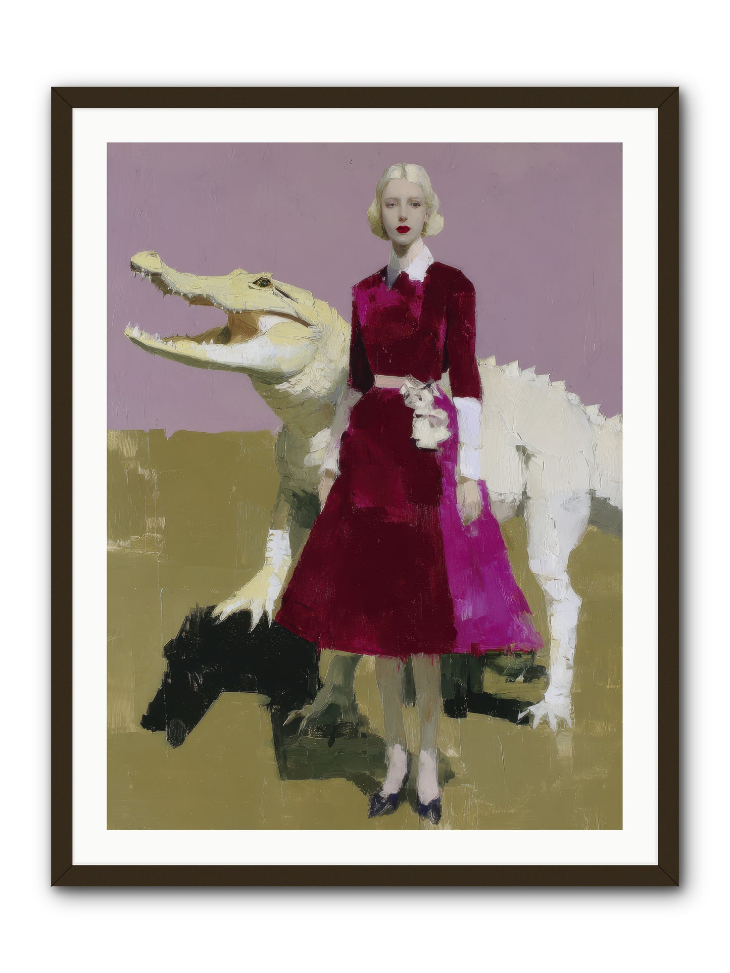 When Pearls Were Borrowed -- Framed Print - Black 30x40