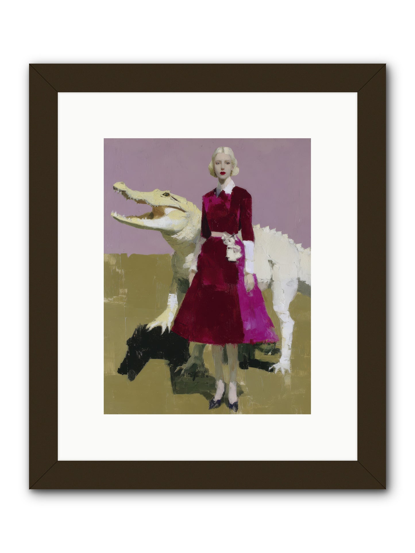 When Pearls Were Borrowed -- Framed Print - Black 9x12