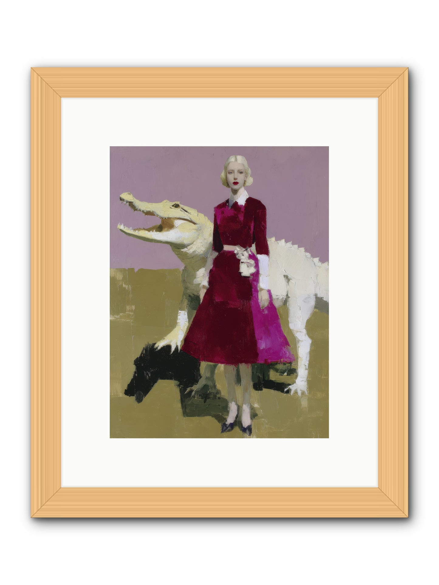 When Pearls Were Borrowed -- Framed Print - Natural 9x12