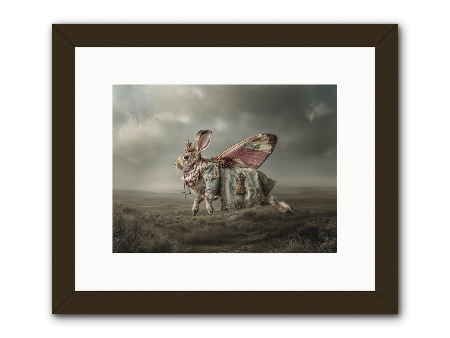 When Petals Fall Upward No.2. -- Framed Print - Black 12x9