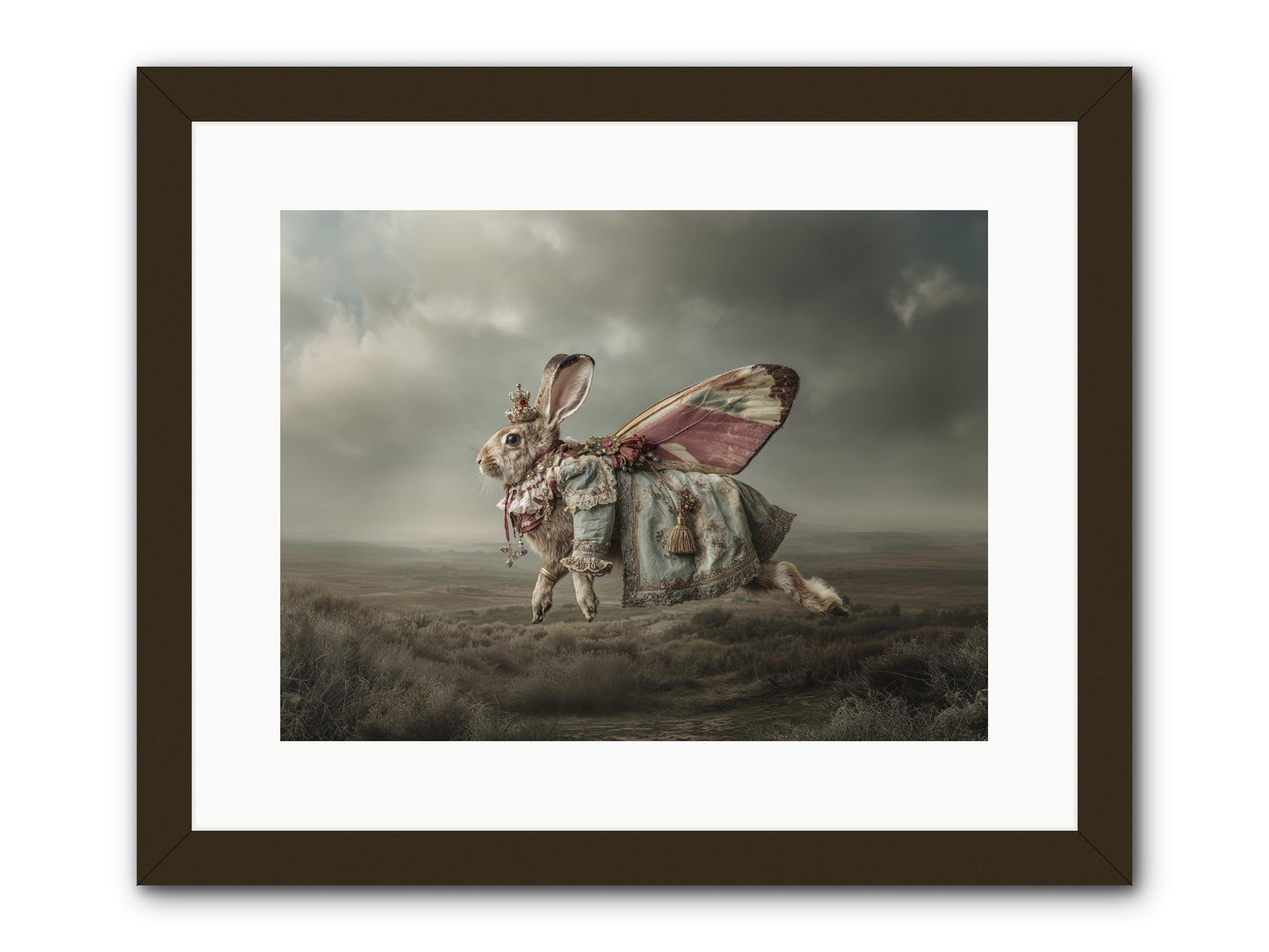 When Petals Fall Upward No.2. -- Framed Print - Black 16x12