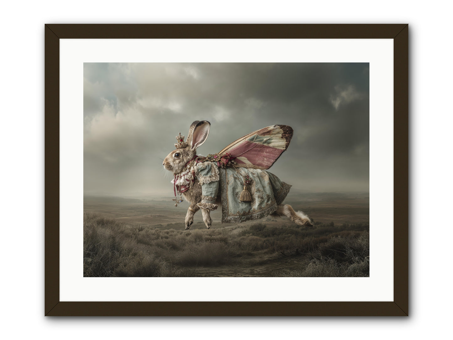 When Petals Fall Upward No.2. -- Framed Print - Black 24x18
