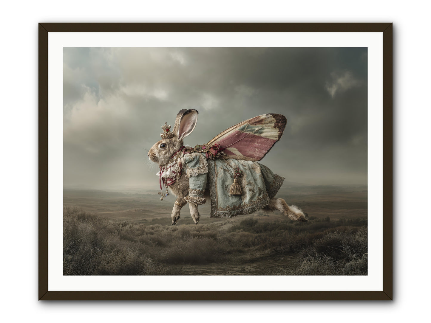 When Petals Fall Upward No.2. -- Framed Print - Black 40x30