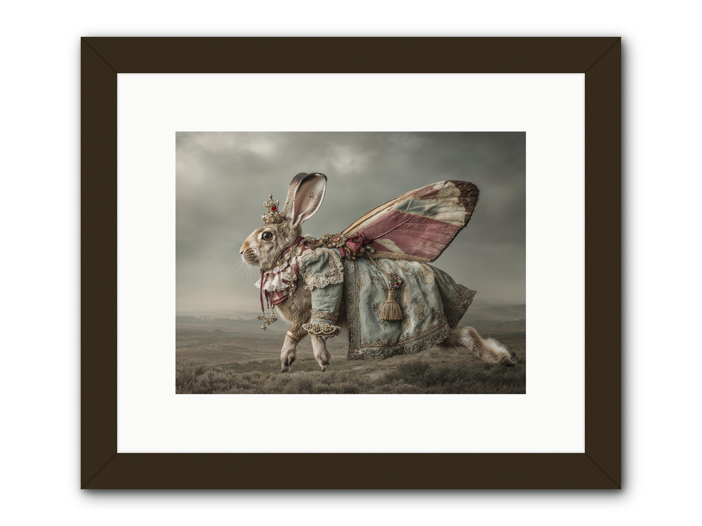 When Petals Fall Upward no.1 -- Framed Print - Black 12x9