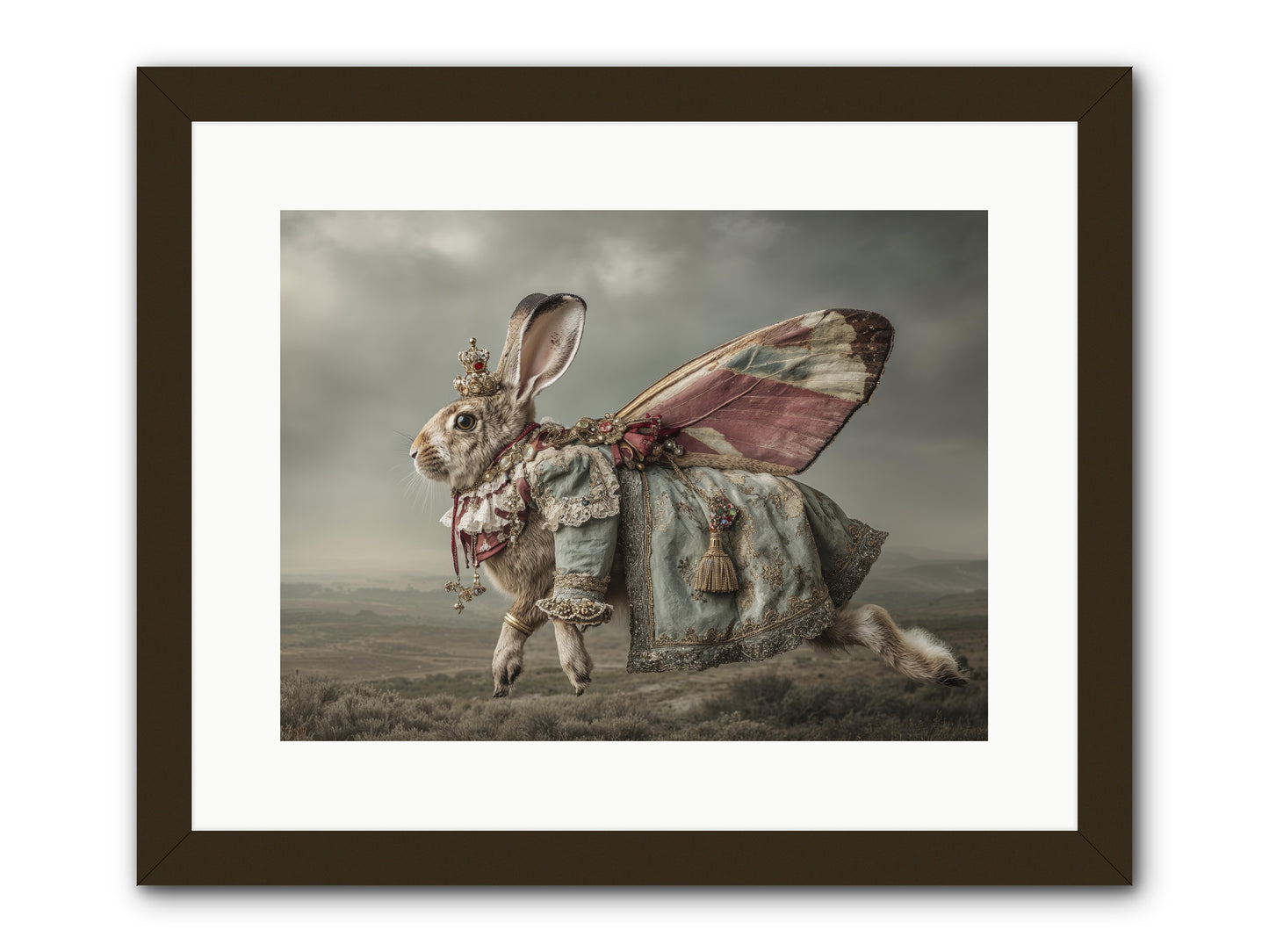 When Petals Fall Upward no.1 -- Framed Print - Black 16x12