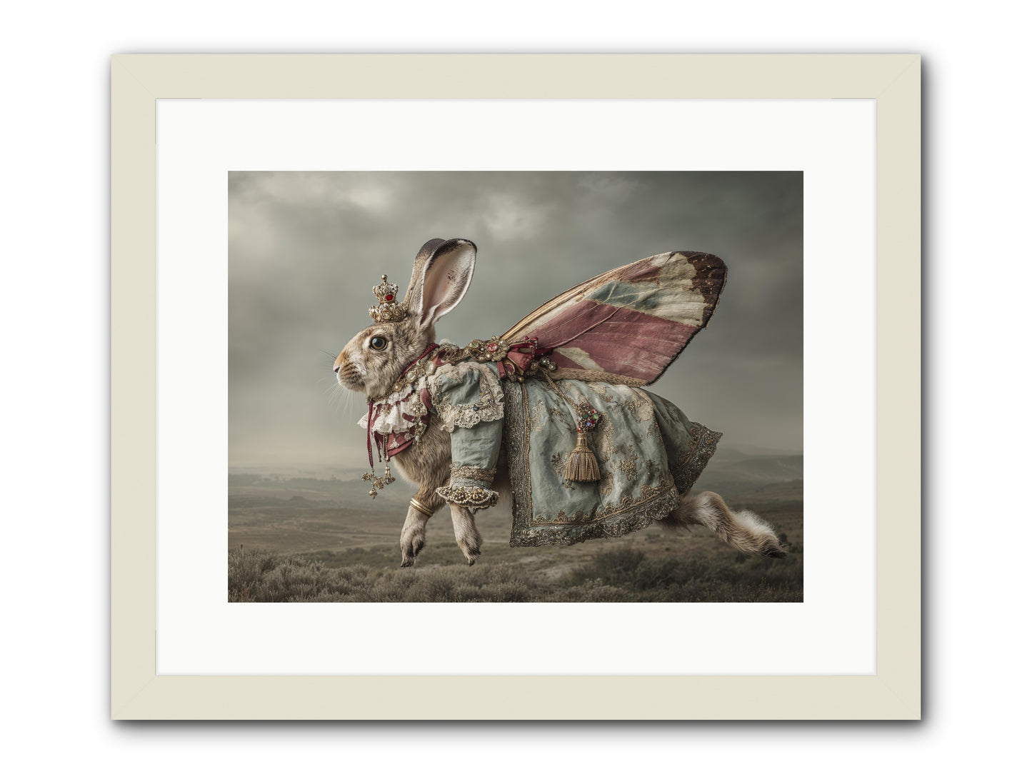 When Petals Fall Upward no.1 -- Framed Print - White 16x12