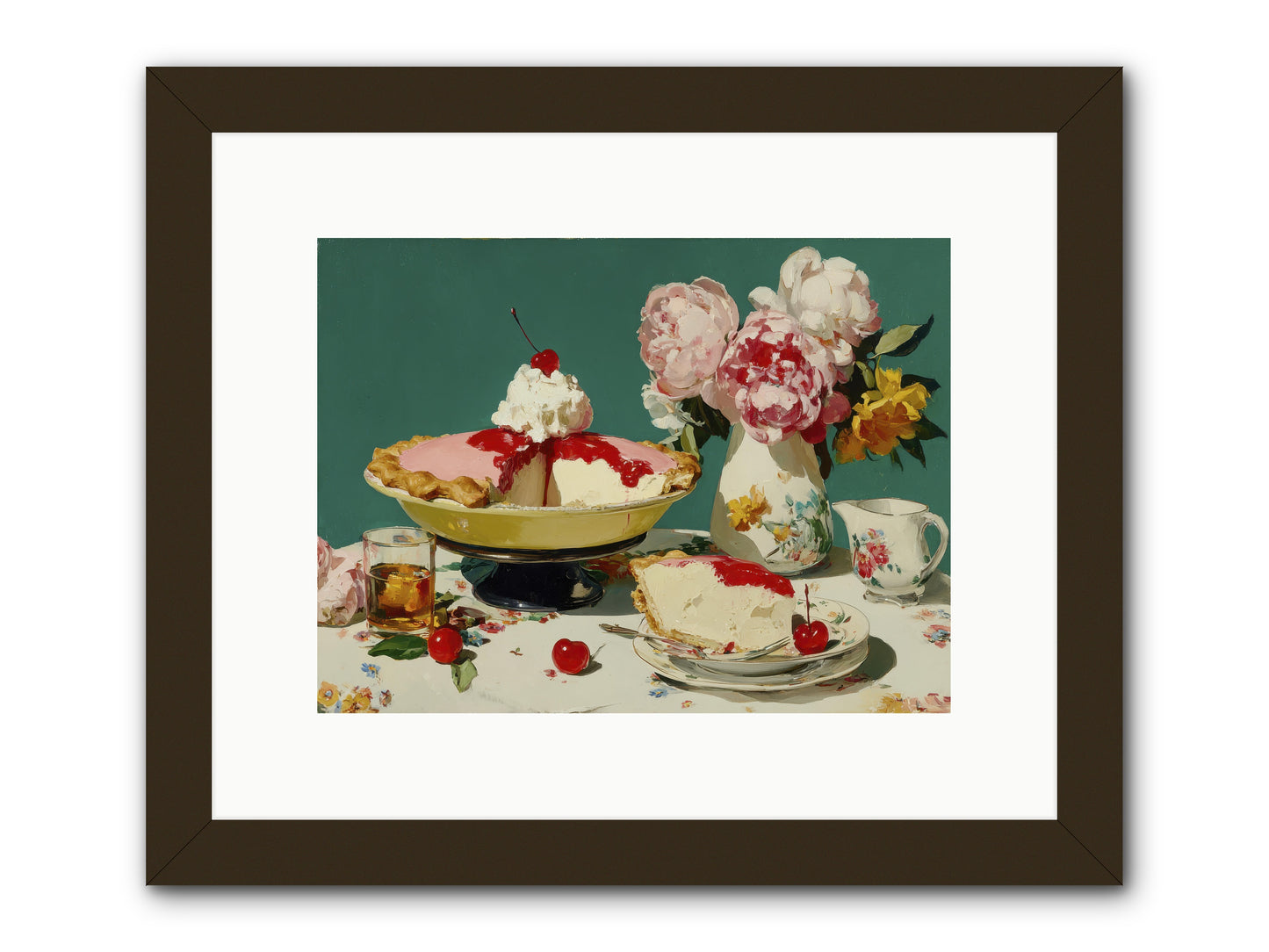 When Pie Was Paradise -- Framed Print - Black 12x9