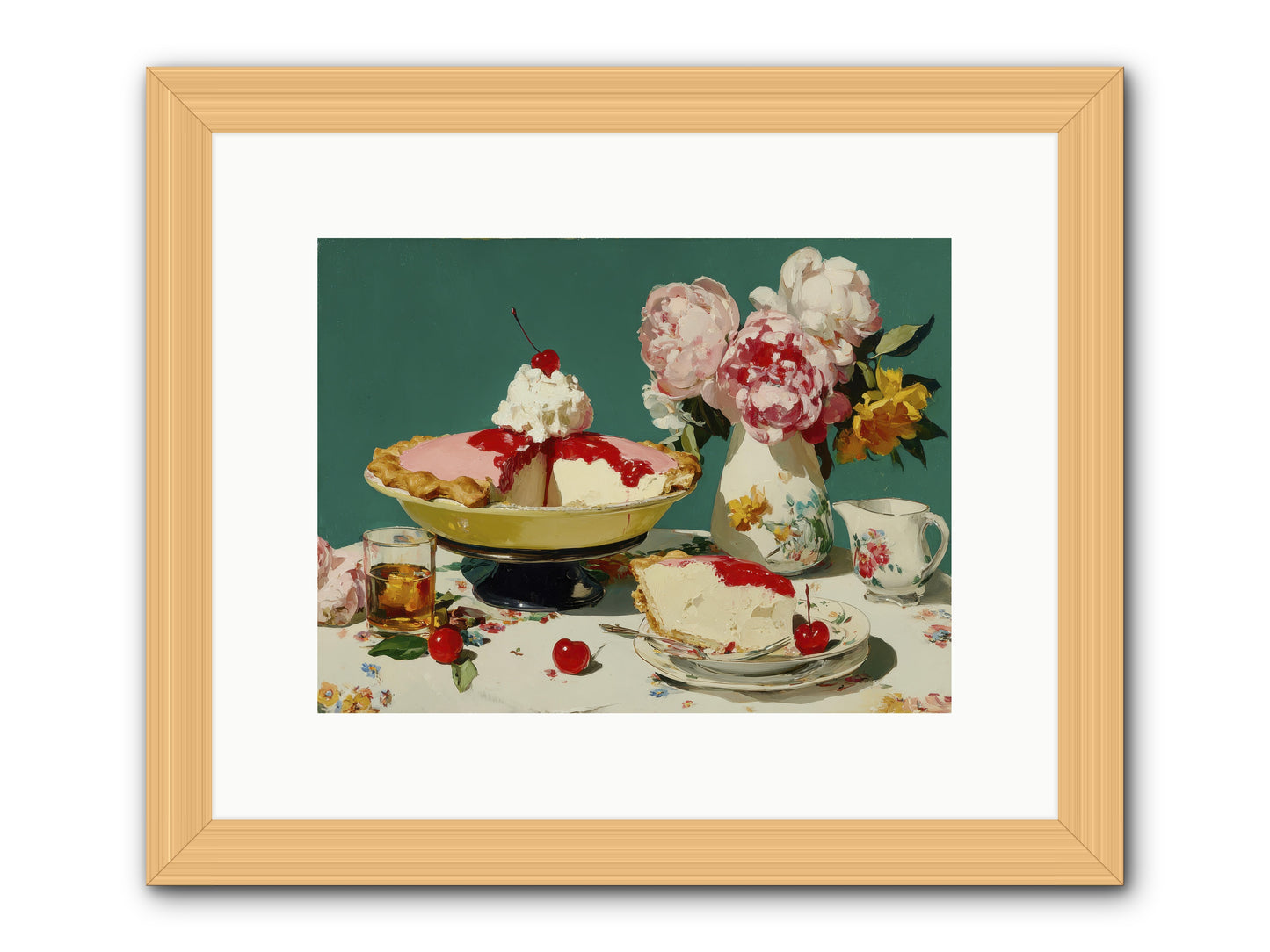 When Pie Was Paradise -- Framed Print - Natural 12x9