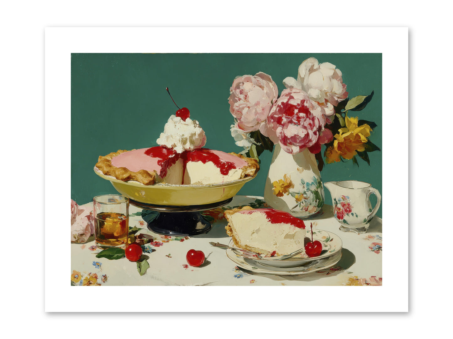 When Pie Was Paradise -- Loose Canvas Print 12x9