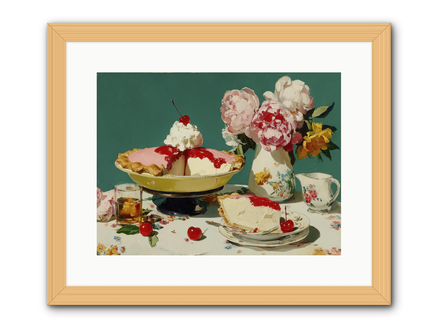 When Pie Was Paradise -- Framed Print - Natural 16x12