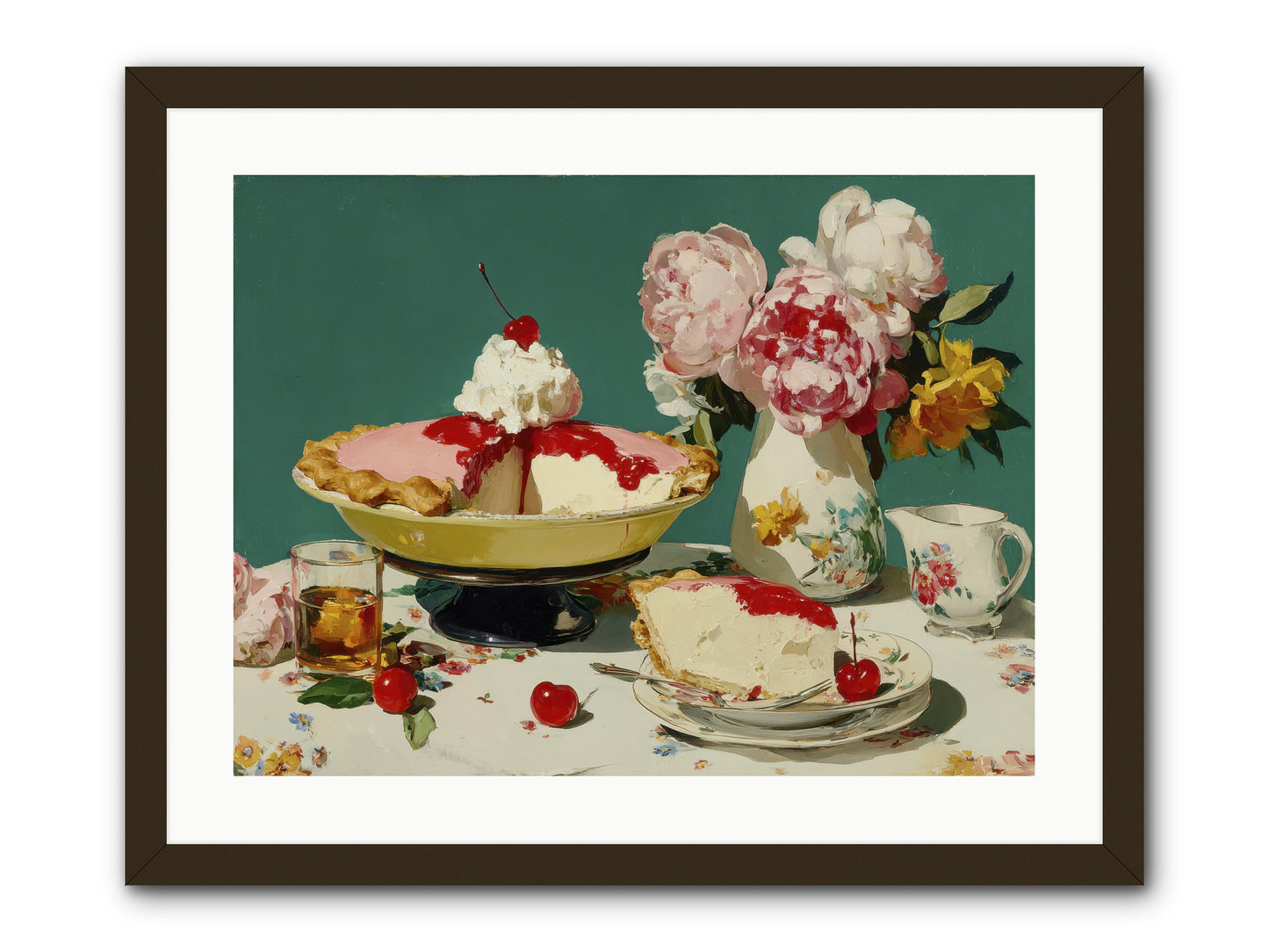 When Pie Was Paradise -- Framed Print - Black 24x18