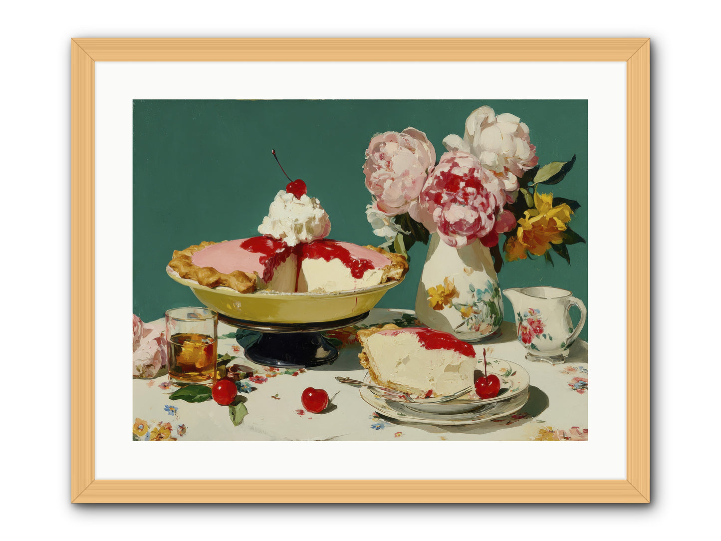 When Pie Was Paradise -- Framed Print - Natural 24x18