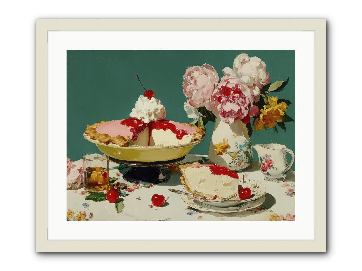 When Pie Was Paradise -- Framed Print - White 24x18