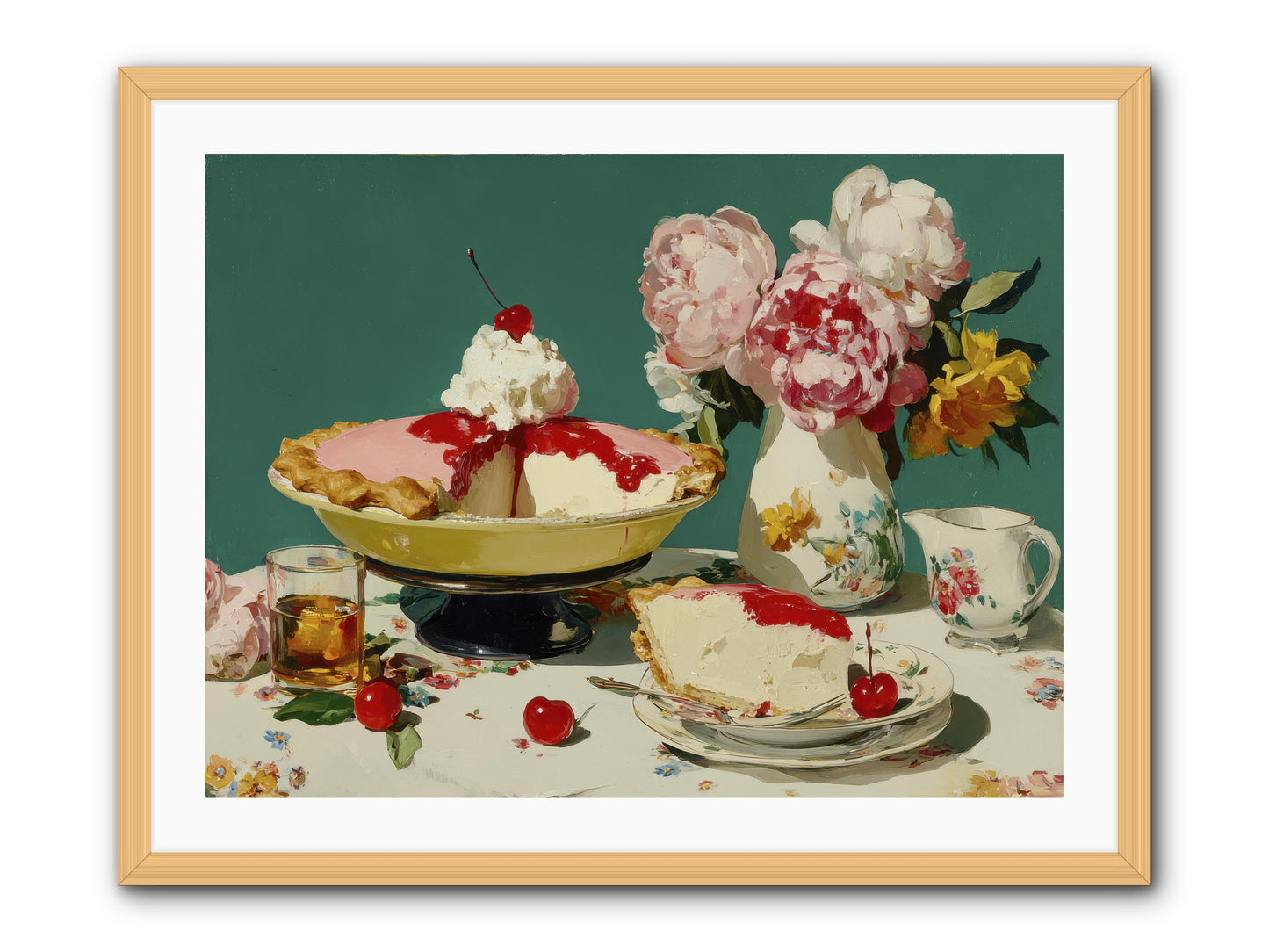 When Pie Was Paradise -- Framed Print - Natural 32x24