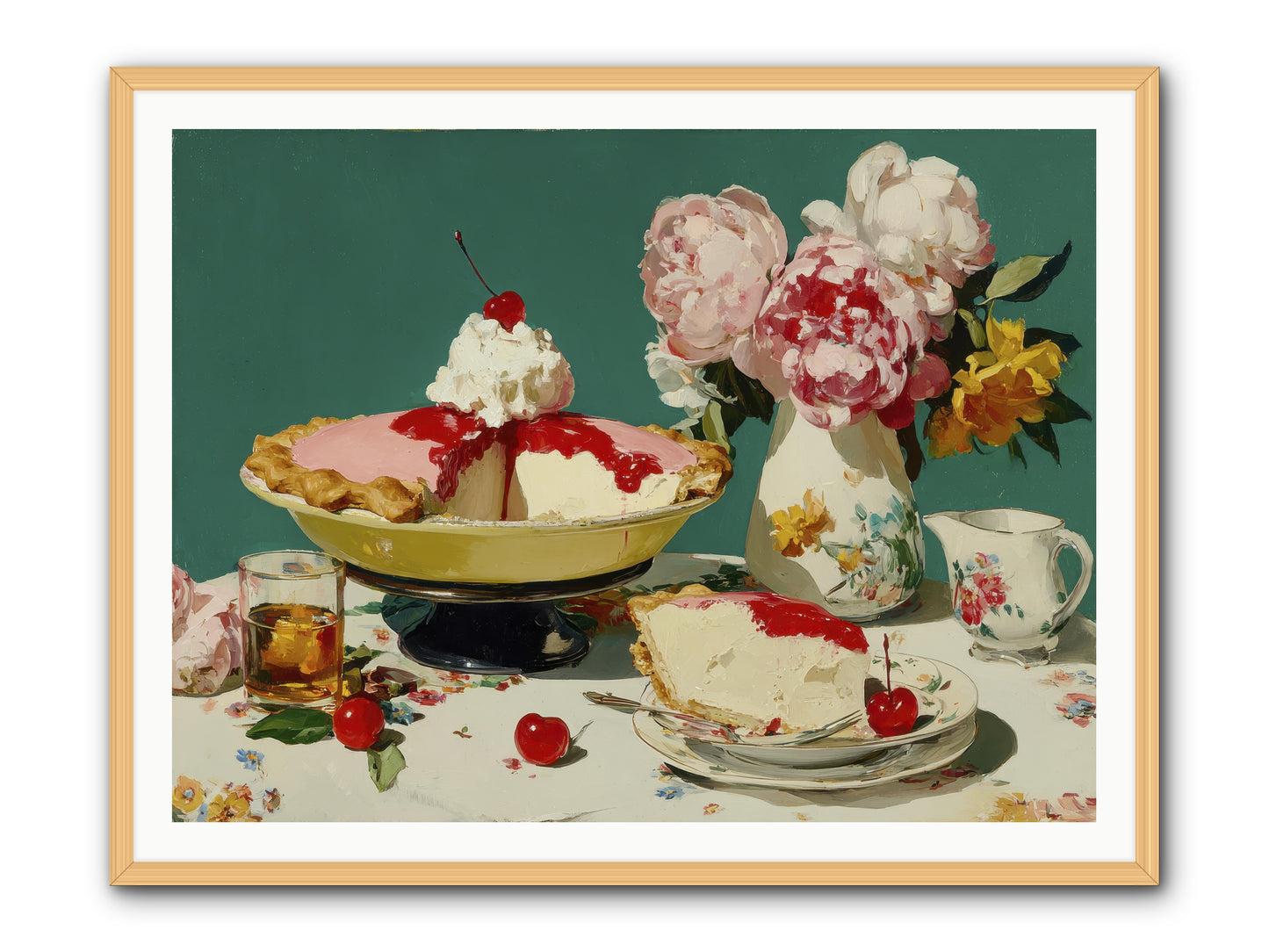 When Pie Was Paradise -- Framed Print - Natural 48x36