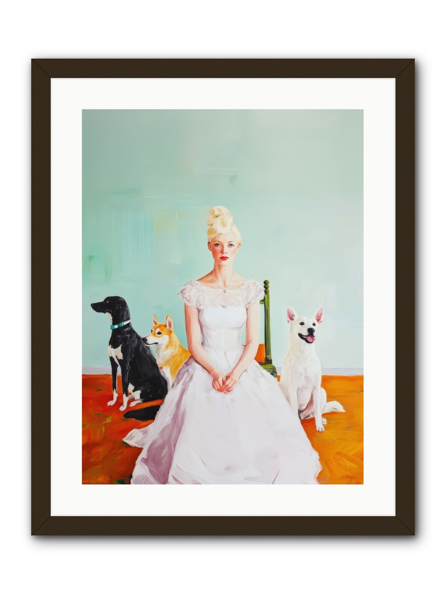 When Quiet Held WonderREZ -- Framed Print - Black 18x24
