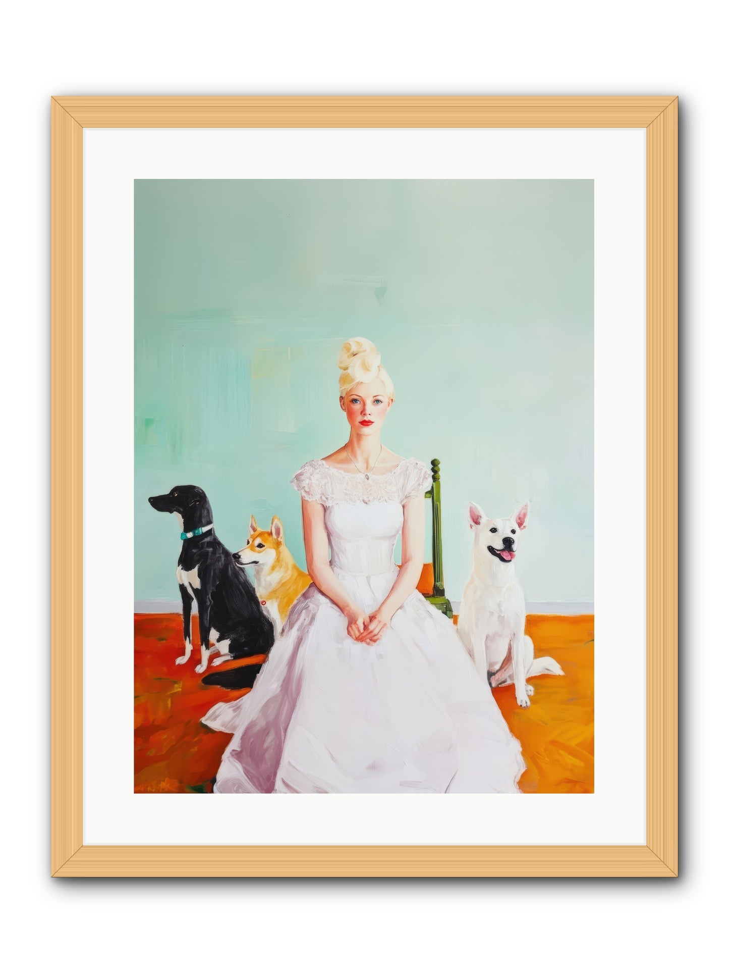 When Quiet Held WonderREZ -- Framed Print - Natural 18x24