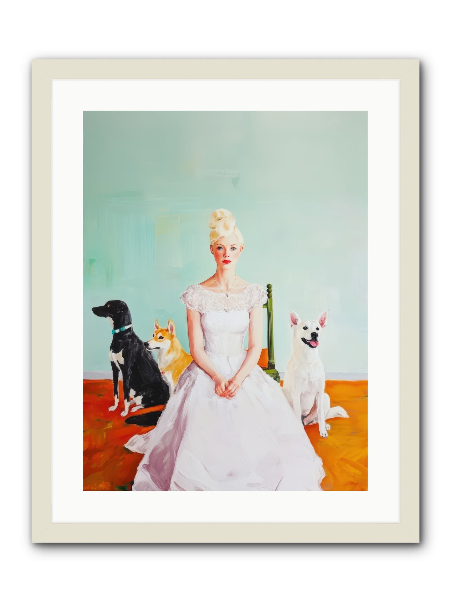 When Quiet Held WonderREZ -- Framed Print - White 18x24