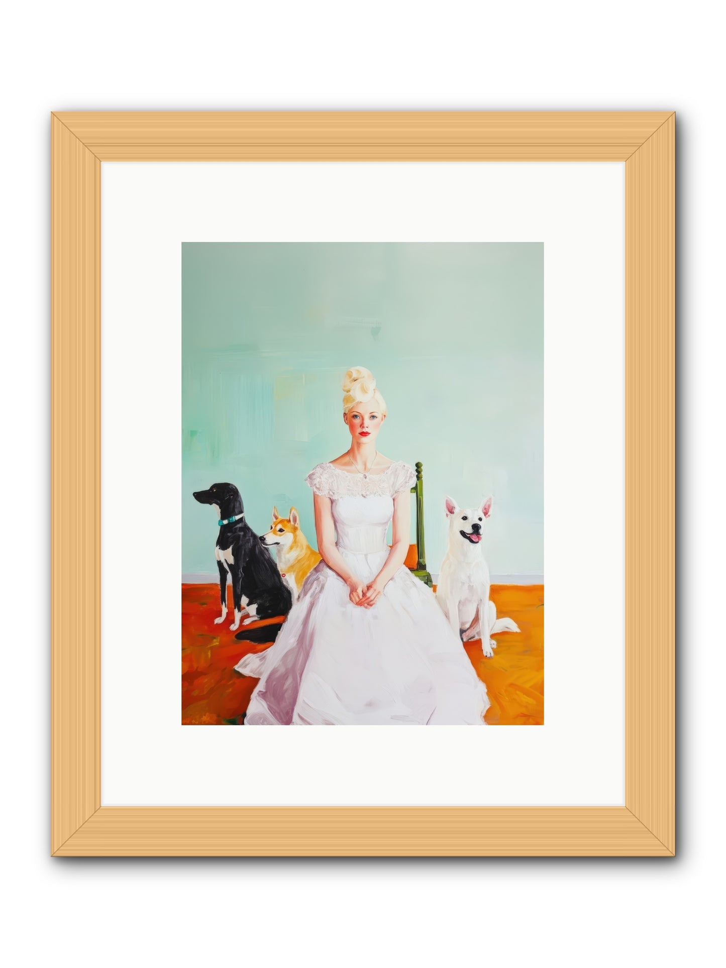 When Quiet Held WonderREZ -- Framed Print - Natural 9x12