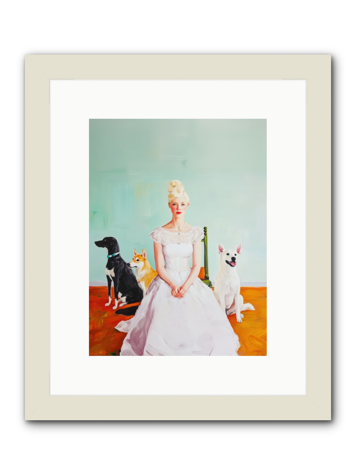 When Quiet Held WonderREZ -- Framed Print - White 9x12