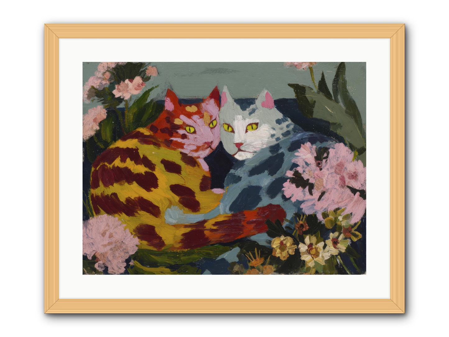 When September Lingered -- Framed Print - Natural 24x18
