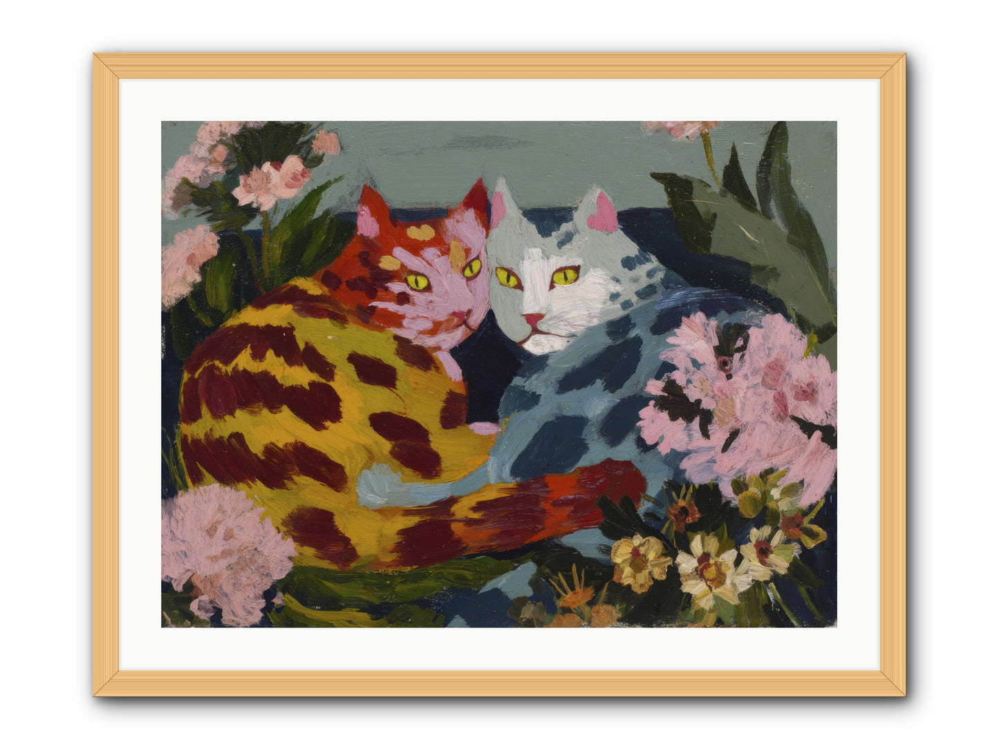 When September Lingered -- Framed Print - Natural 32x24