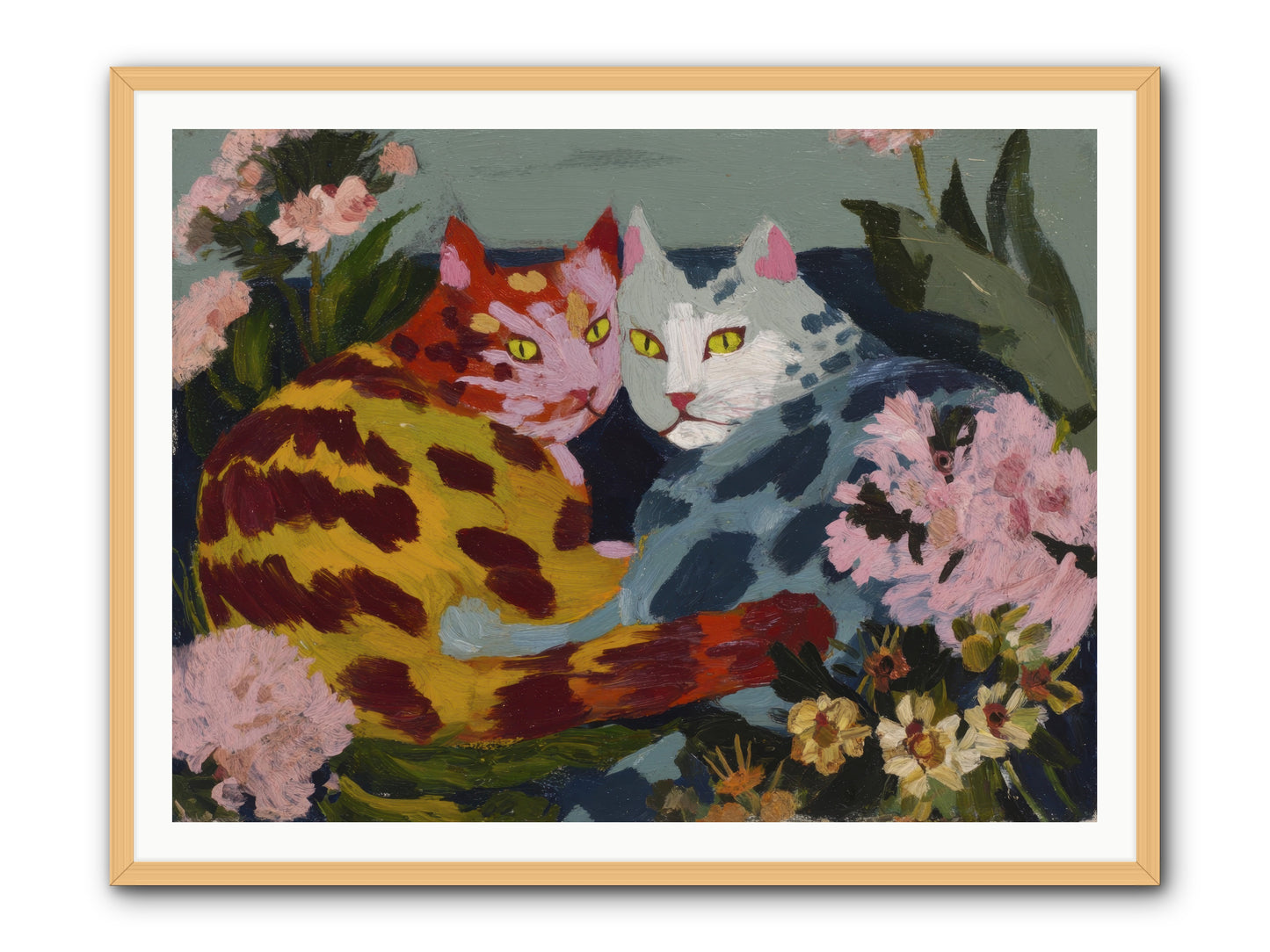 When September Lingered -- Framed Print - Natural 48x36