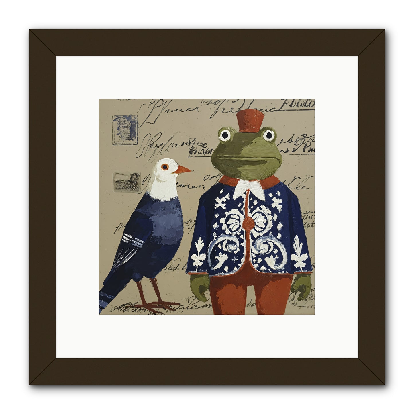 When Serendipity Enters -- Framed Print - Black 10x10