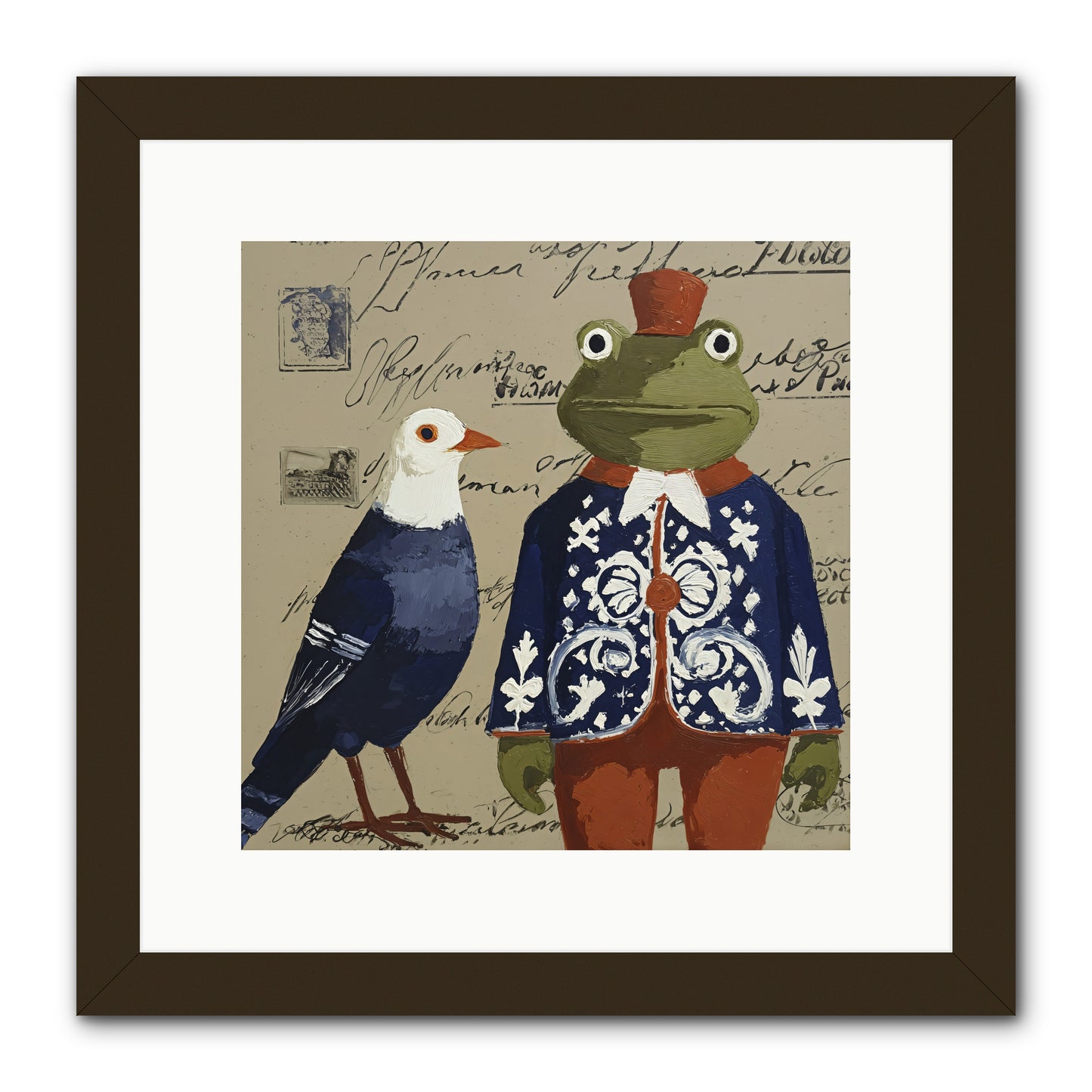 When Serendipity Enters -- Framed Print - Black 12x12