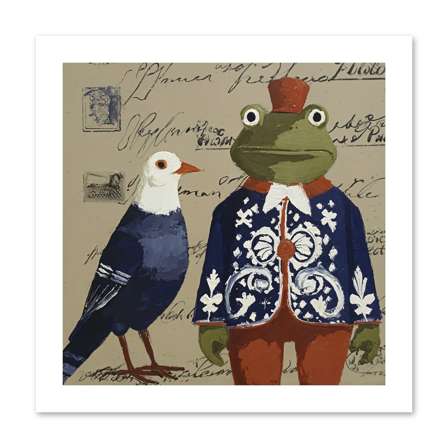 When Serendipity Enters -- Loose Canvas Print 12x12