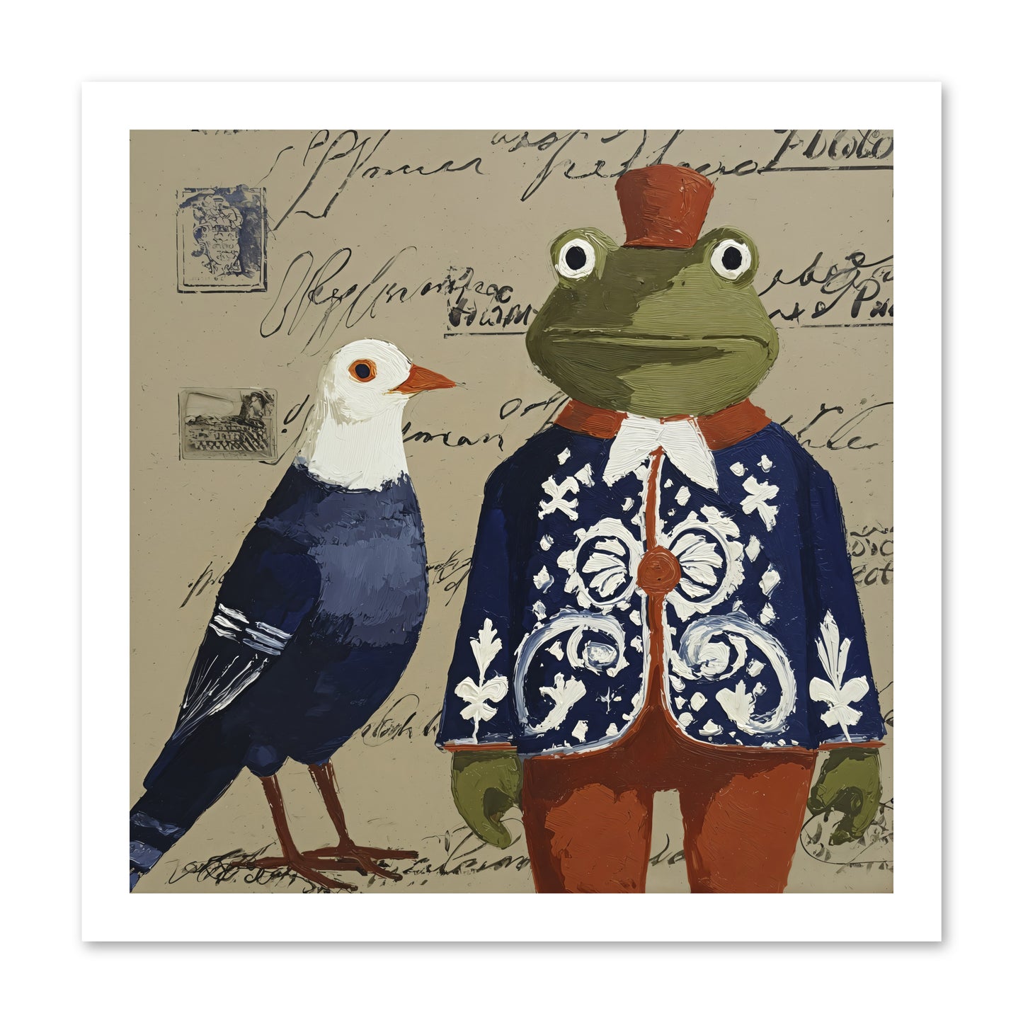 When Serendipity Enters -- Loose Canvas Print 16x16