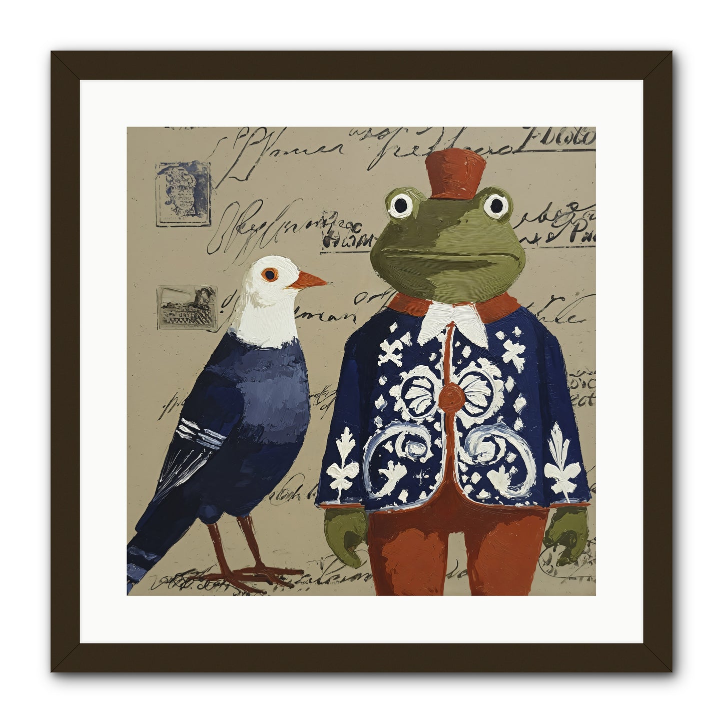 When Serendipity Enters -- Framed Print - Black 20x20