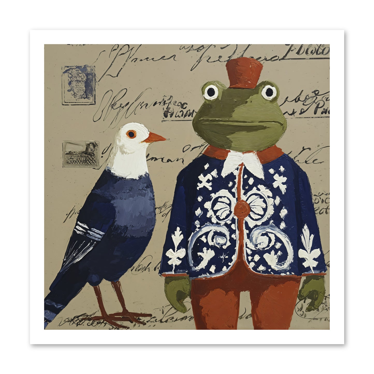 When Serendipity Enters -- Loose Canvas Print 20x20