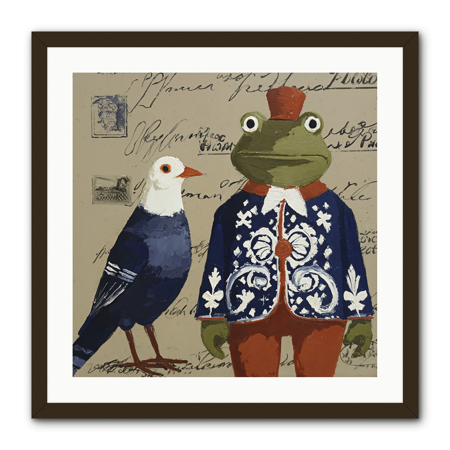 When Serendipity Enters -- Framed Print - Black 24x24